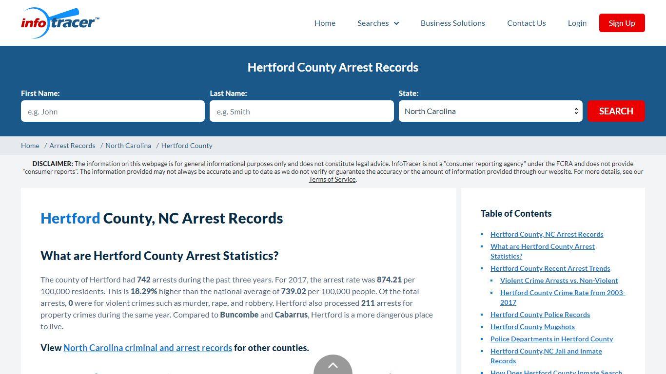 Hertford County, NC Arrests, Mugshots & Jail Records - InfoTracer